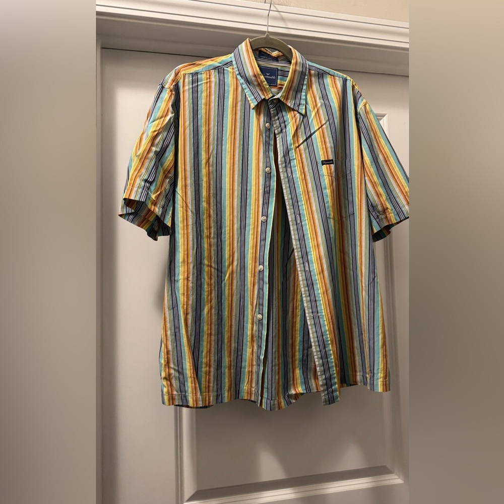 Faconnable Men's Multicolor Striped Shirt